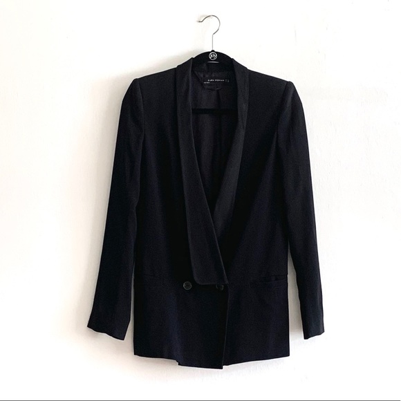 Zara Jackets & Blazers - ZARA WOMAN - Black Double Breasted Blazer !